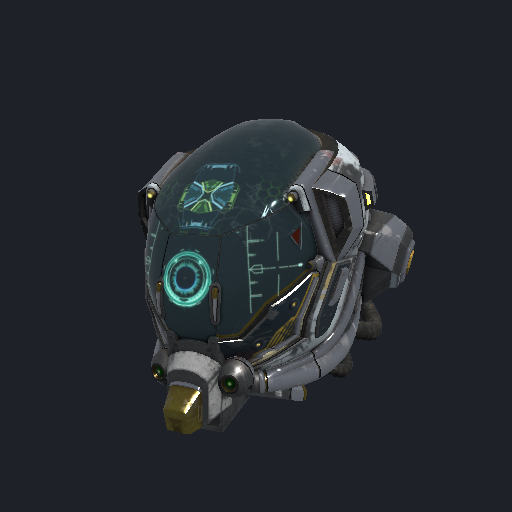 The DamagedHelmet glTF model drawn by the gpu package